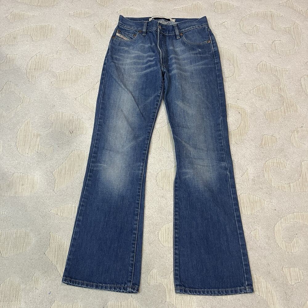Diesel Zaf Mens Bootcut Jeans Blue Denim 28x29 Made in Italy